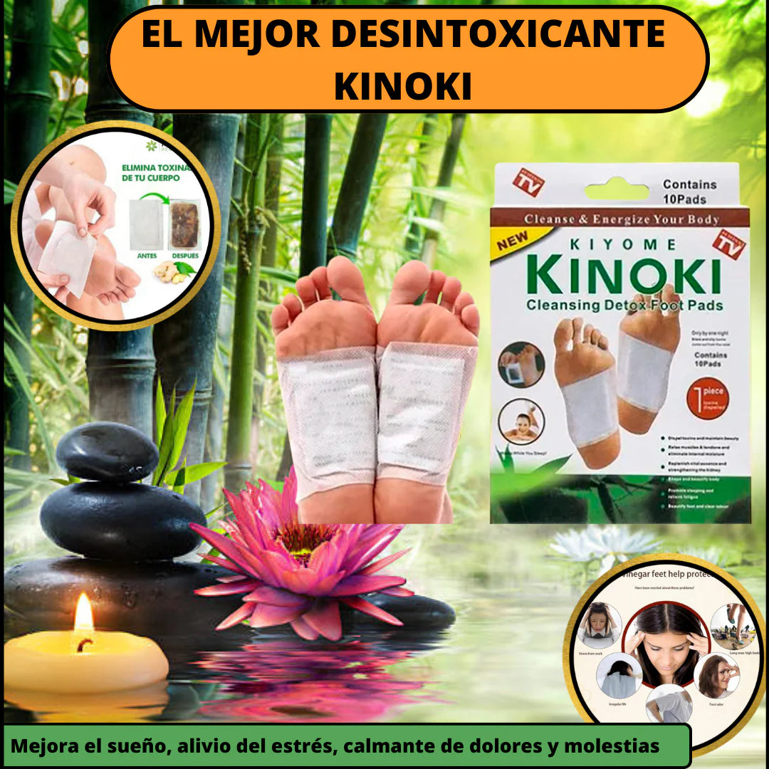 Parches Detox Kinoki Para Pies x 30 Unidades | Mejora la Calidad del Sueño