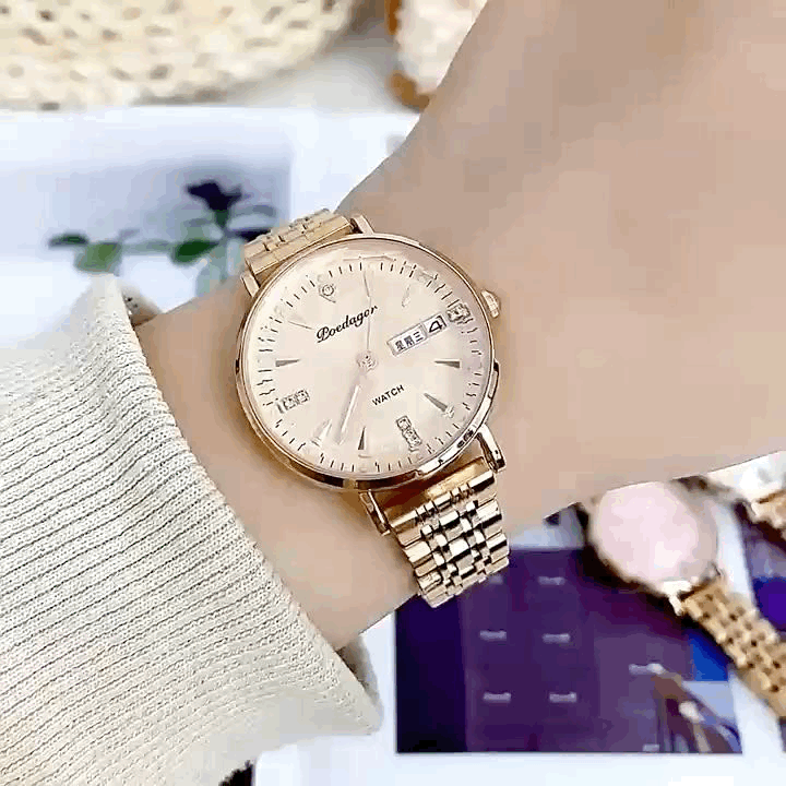 Reloj Poedagar Welady® OroRosa | Elegancia y Glamour Sin Pagar Una Fortuna