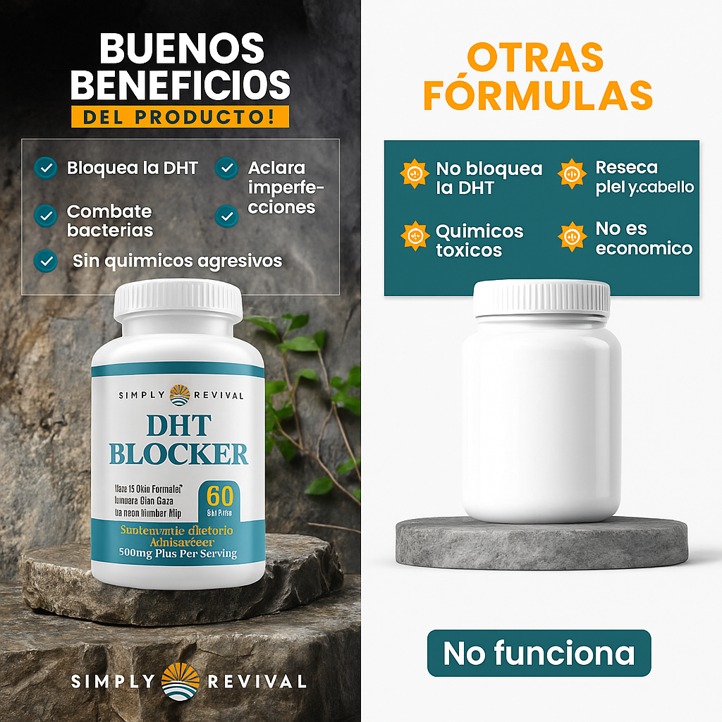 DHT Blocker® | Fórmula Natural Para Caída del Cabello