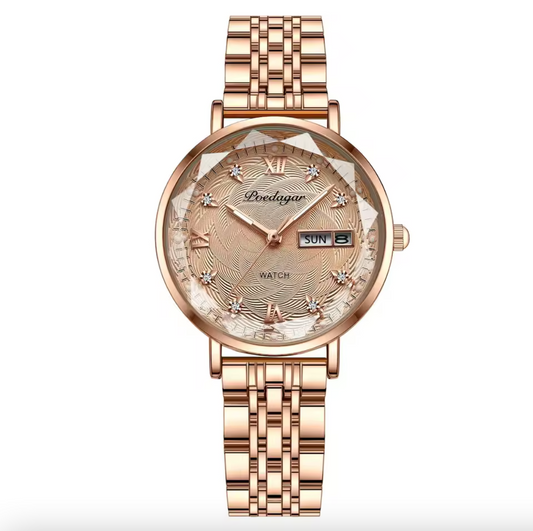 Reloj Poedagar Welady® OroRosa | Elegancia y Glamour Sin Pagar Una Fortuna