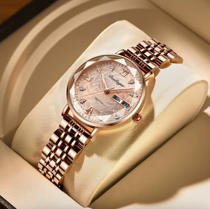 Reloj Poedagar Welady® OroRosa | Elegancia y Glamour Sin Pagar Una Fortuna