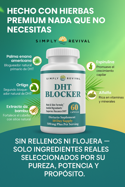 DHT Blocker® | Fórmula Natural Para Caída del Cabello