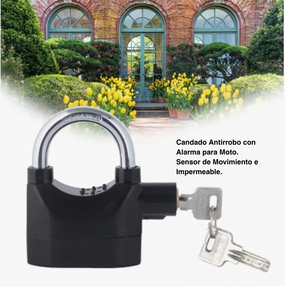 Candado de Disco con Alarma® | Seguridad Inteligente para tu Moto