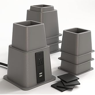 PowerBase® | Elevador de Cama con Tomacorriente USB