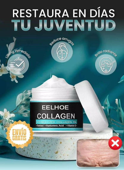 Colágeno Eelhoe Crema Anti-edad - Antiarrugas 2X1