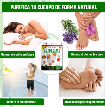 Parches Detox Kinoki Para Pies x 30 Unidades | Mejora la Calidad del Sueño
