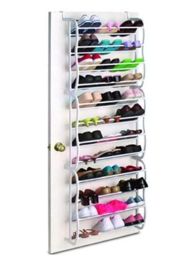 PuertaZap 36® | Zapatero Puerta/Pared Capacidad 30-36 Pares en Acero y Plástico Reforzado